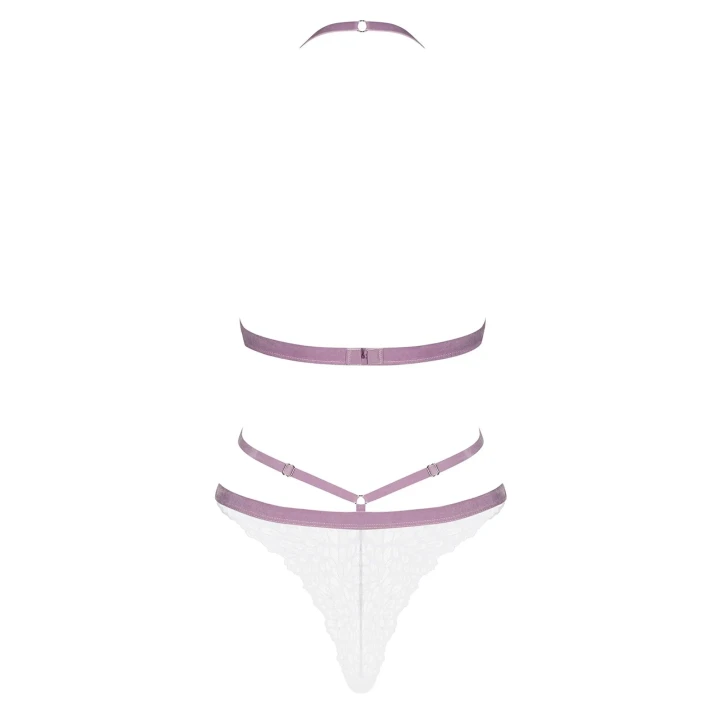 Seksowne body Bielizna-Lilyanne w kolorze białym, rozmiar L/XL, koronkowe detale