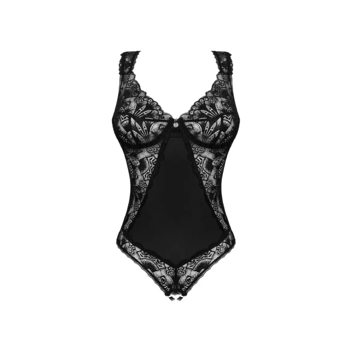 Bardzo seksowne body koronkowe Donna Dream, otwarte w kroku, rozmiar XS/S