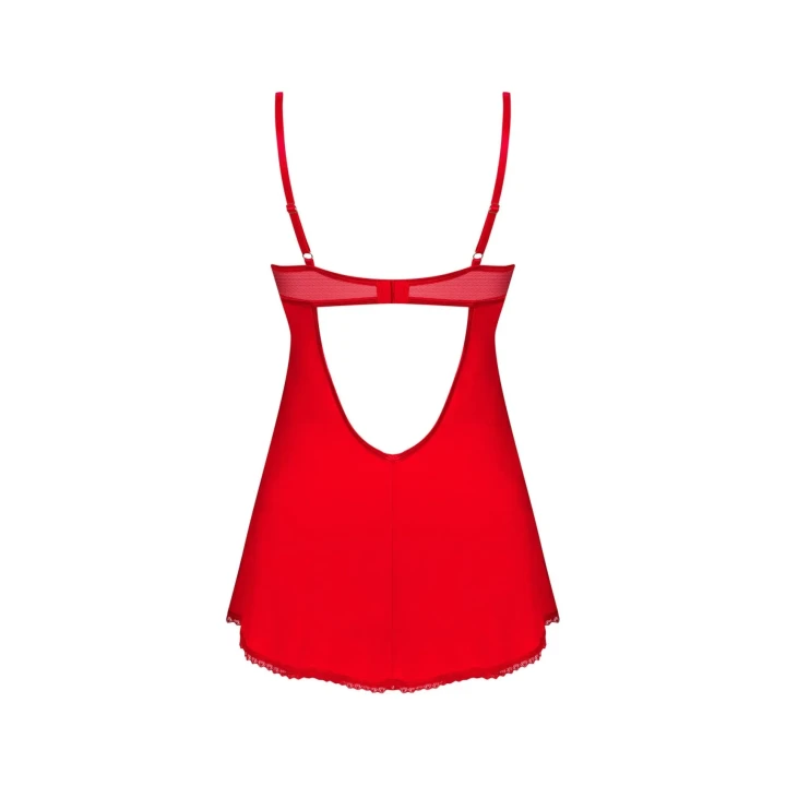 Elegancka bielizna damska - koszulka i stringi Ingridia w kolorze czerwonym, rozmiar XS/S