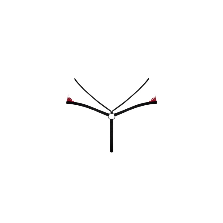 Stringi koronkowe Mettia L/XL - elegancka bielizna damska podkreślająca kobiece kształty