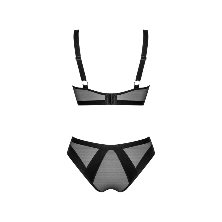 Komplet bielizny damskiej Chic Amoria 2-częściowy XL/2XL w kolorze czarnym