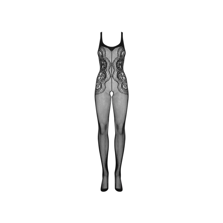 Bodystocking G335 - elegancka siateczka, rozmiary S/M/L, zmysłowy krój i elastyczny materiał