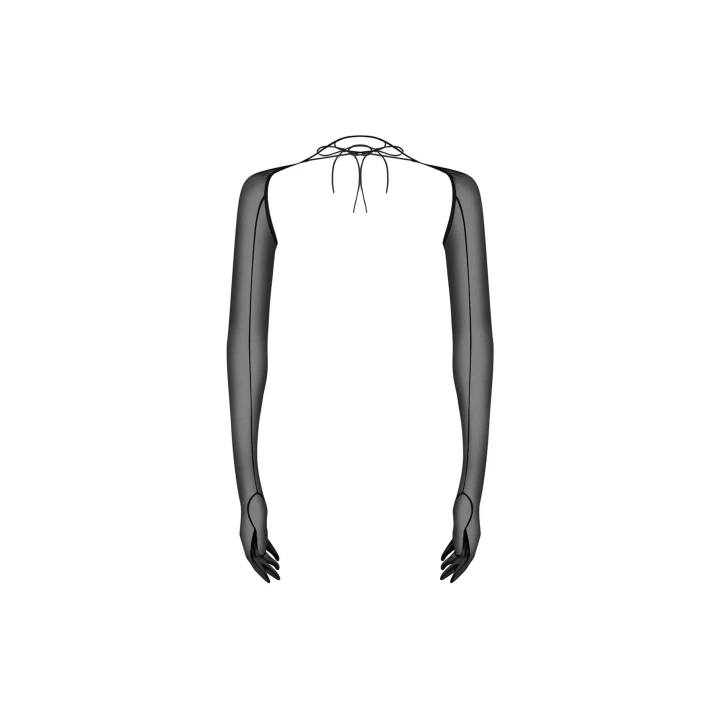 Długie, eleganckie rękawiczki Euphori S/M/L z możliwością wiązania na ramionach/szyi