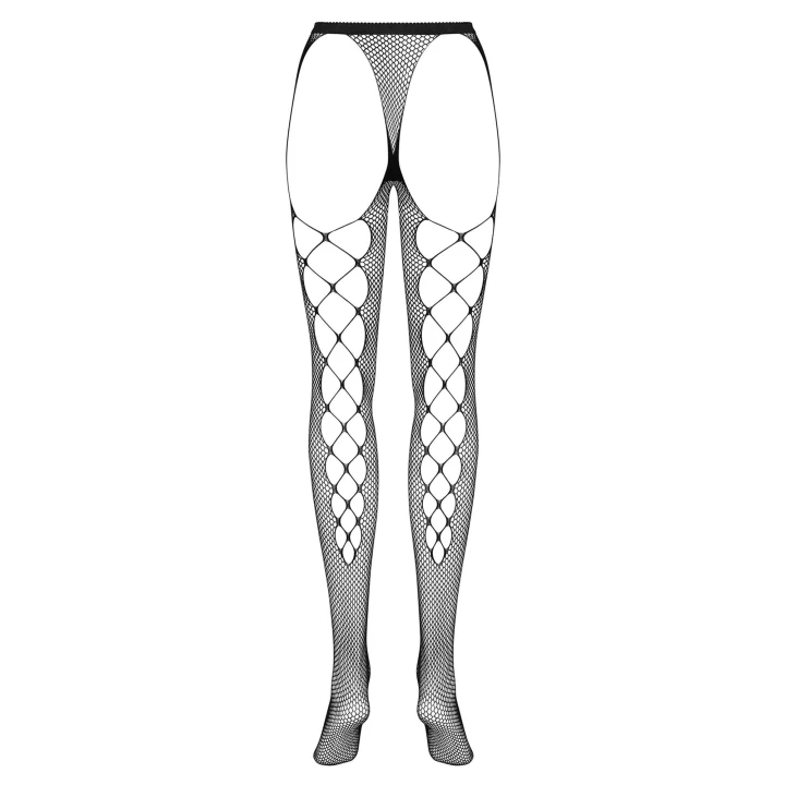 Rajstopy damskie BieliznaTights S233 z siateczką, w kolorze czarnym, rozmiar S/M/L