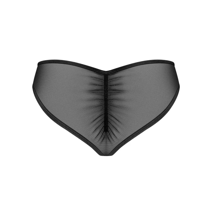 Eleganckie figi damskie Donarella w rozmiarze XL/2XL, czarne z koronkowymi detalami