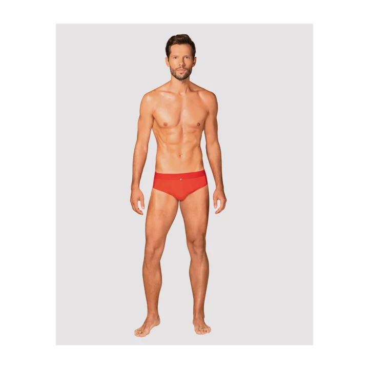 Męskie slipy Boldero, czerwone S/M, elegancka siateczka, wygodne i stylowe