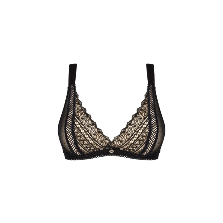 Biustonosz koronkowy Estiqua z trójkątnymi miseczkami XS/S w eleganckim stylu