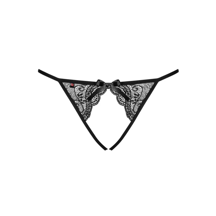 Figi otwarte Bielizna-Miamor L/XL z delikatną koronką i elastycznymi paseczkami