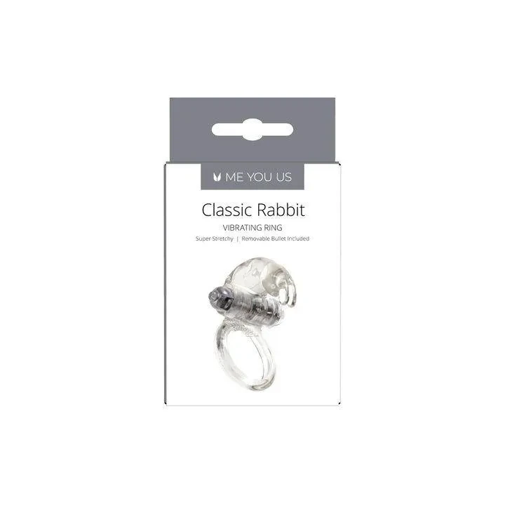 Wibrujący pierścień erekcyjny z wypustką stymulującą, transparentny, 5 cm