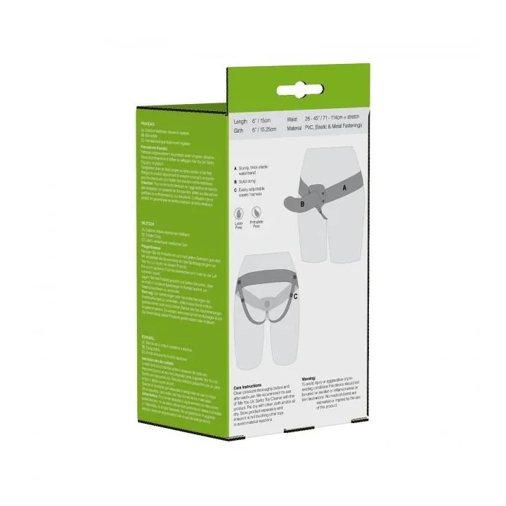 Strap-On dla Par – Proteza Me You Us z Wymiennymi Pierścieniami, Materiał PVC