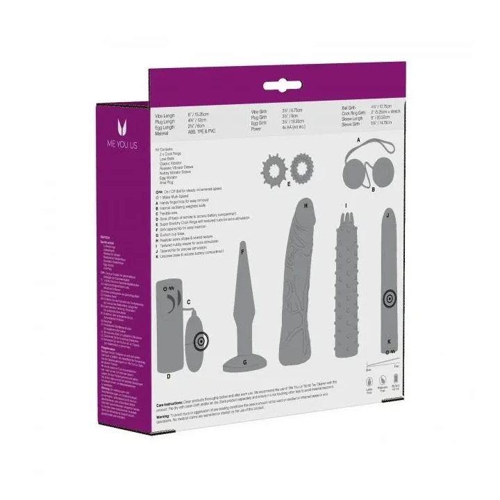 Zestaw akcesoriów intymnych dla par - Me You Us Mystic Treasures Couples Kit