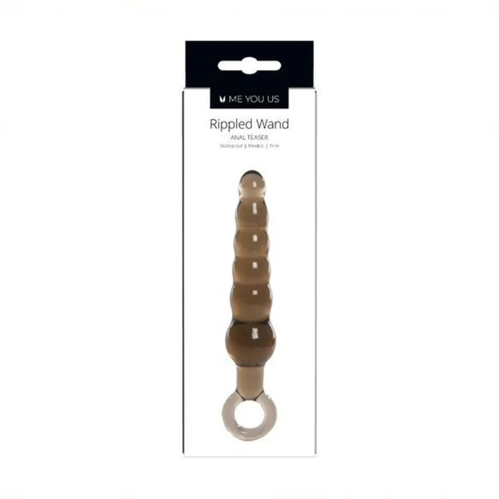 Zestaw do stymulacji analnej - Me You Us Czarne Wand i Teaser 14 cm z PVC