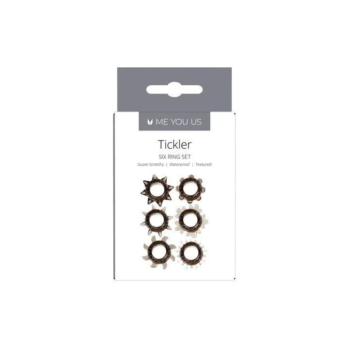 Zestaw pierścieni stymulujących z fakturą - TPE, wodoodporne, intensywne doznania