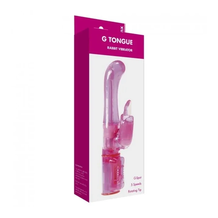 Wibrator Rabbit z funkcją stymulacji punktu G i łechtaczki, różowy
