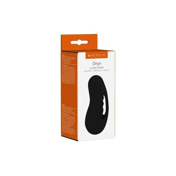 Masturbator męski Me You Us Onyx Sucker, wodoodporny, TPE, 13.5 cm, stymulujący