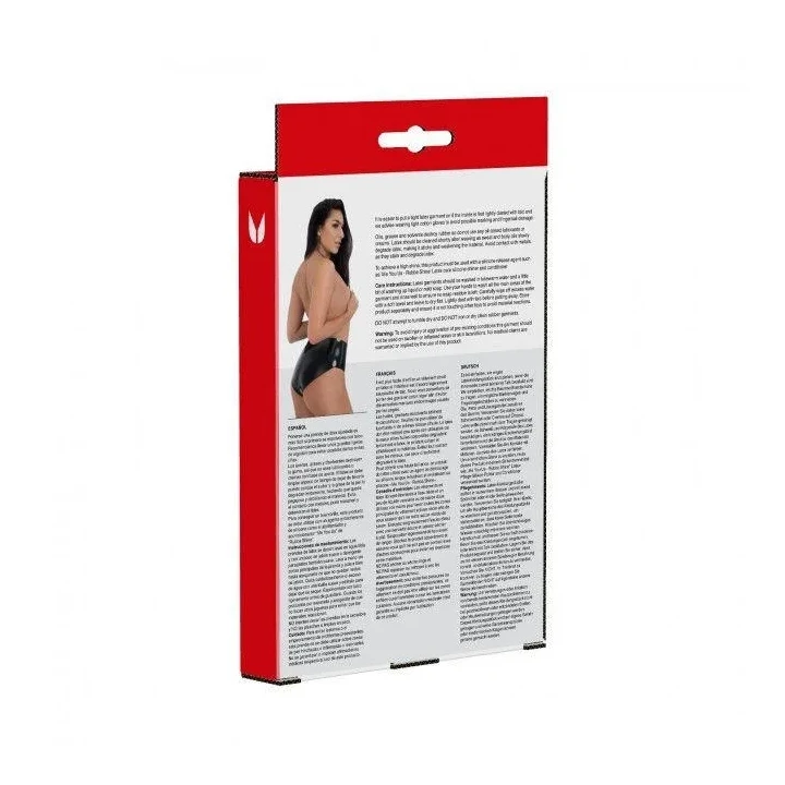 Majtki lateksowe crotchless 