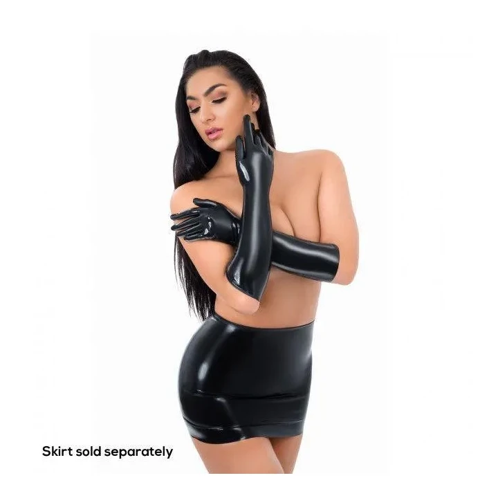 Rękawice lateksowe pełnej długości Me You Us, rozmiar mały, elegancki design