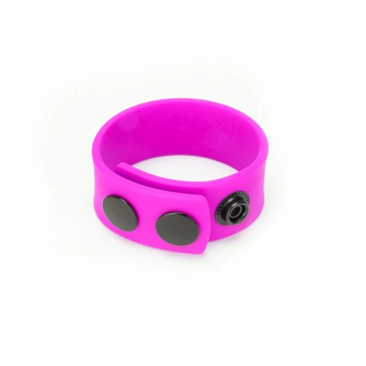 Wzmocnienie erekcji z fioletowego silikonu - elastyczny strap Me You Us