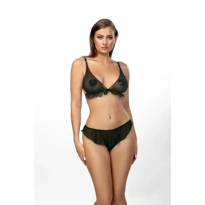 Zmysłowy zestaw bielizny Vanilla - S/M (thong + braletka) od Anais Apparel