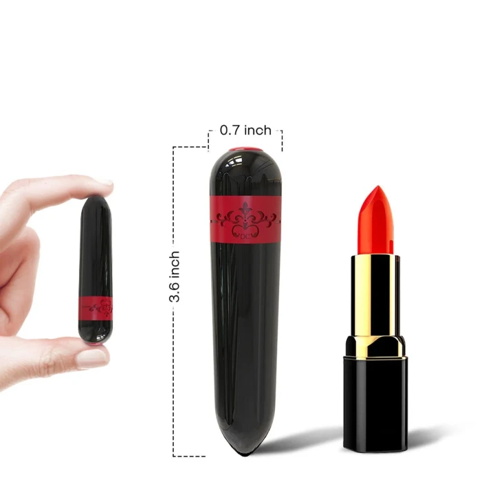 Stymulator łechtaczki Rocket black z 9 ustawieniami wibracji, wodoodporny, silikonowy