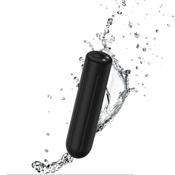 Wibrator wodoodporny z silnikiem o wysokiej mocy, czarny, silikonowy Rock Black