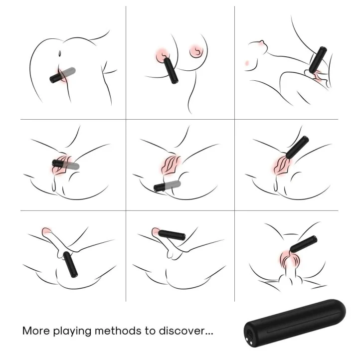 Wibrator wodoodporny z silnikiem o wysokiej mocy, czarny, silikonowy Rock Black