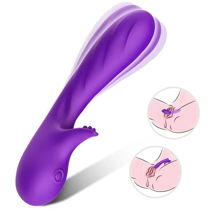 Wibrator ergonomiczny dla kobiet Romance Purple – silikoniczny, wodoodporny, 9 trybów