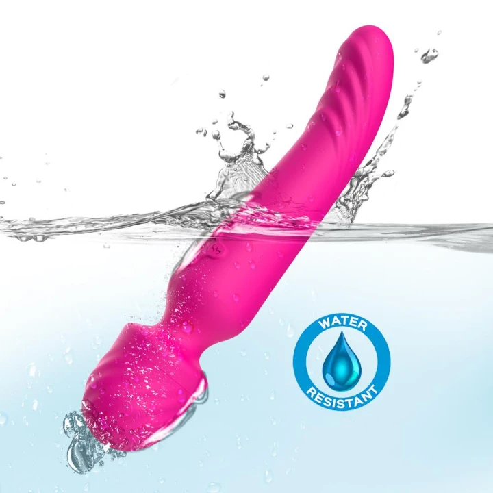 Masażer wibracyjny Mission Pink z silikonu medycznego, wodoodporny, 9 trybów wibracji