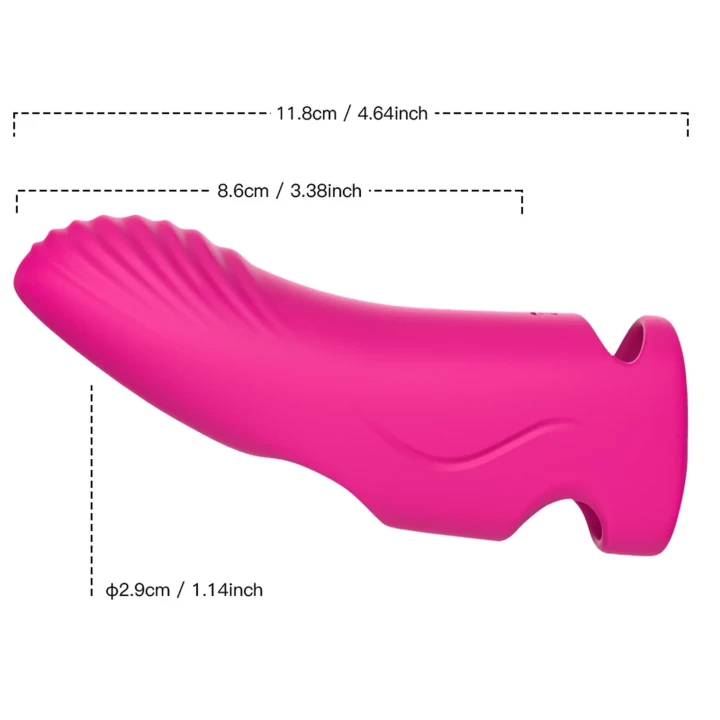 Stymulator łechtaczkowy Aurora w kolorze różowym z pilotem zdalnym, 9 funkcji wibracyjnych