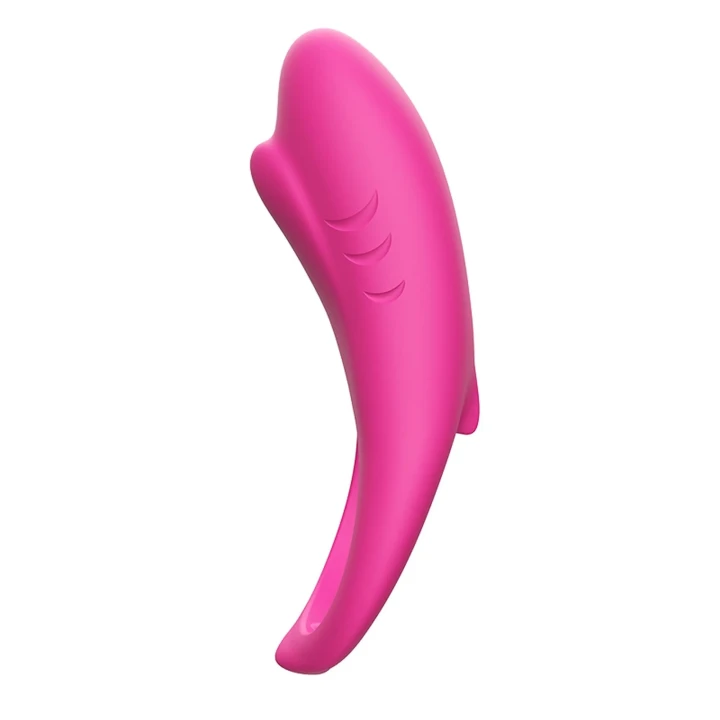 Wibrator stymulujący erekcję Shark w kolorze różowym z 9 prędkościami i wodoodpornością