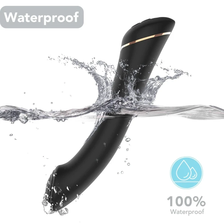 Wibrator punktu G Gwand Black, 9 trybów wibracji, silikon medyczny, wodoodporny