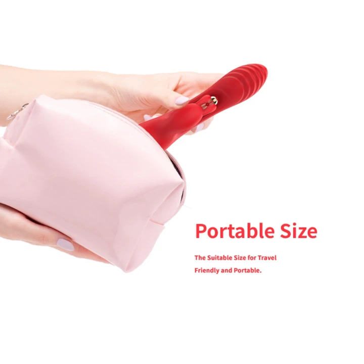 Wibrator trójpunktowy silikonowy z 9 trybami wibracji, wodoodporny, cichy