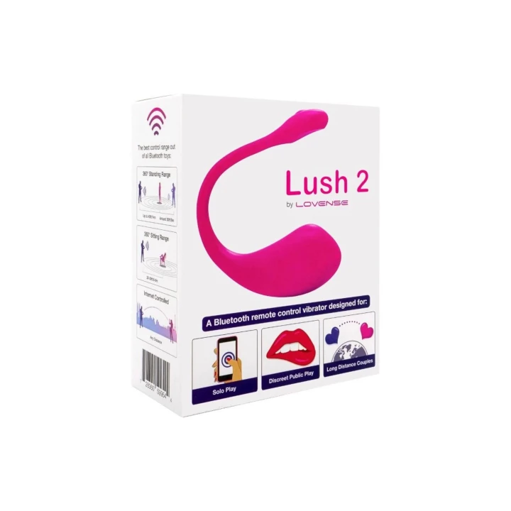 Zdalnie sterowany wibrator Bluetooth Lovense Lush 2, wodoodporny, 18cm, 4x mocniejszy