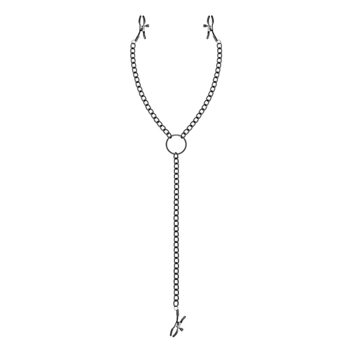 Klipsy na sutki i łechtaczkę z metalu - Zestaw do intymnych przyjemności