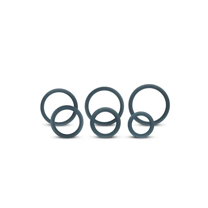 Zestaw 6 pierścieni na penisa - silikonowe, zróżnicowane rozmiary dla maksymalnej przyjemności