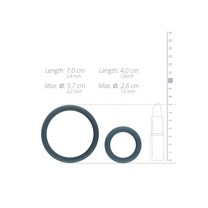 Zestaw 6 pierścieni na penisa - silikonowe, zróżnicowane rozmiary dla maksymalnej przyjemności
