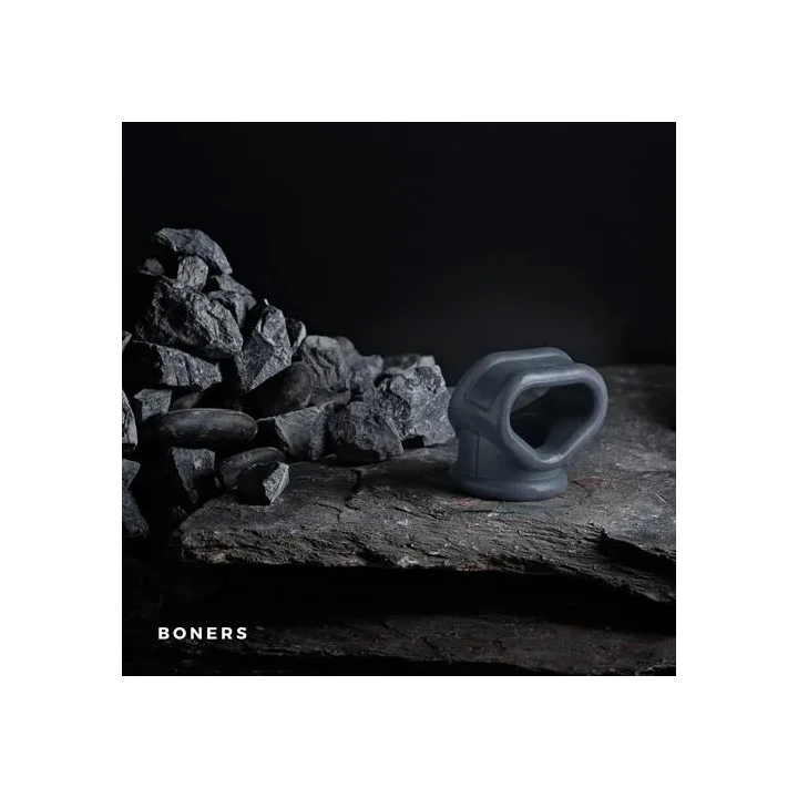 Erotyczna zabawka męska: Płynny silikonowy Ballstretcher 2 w 1 z regulowanymi pierścieniami