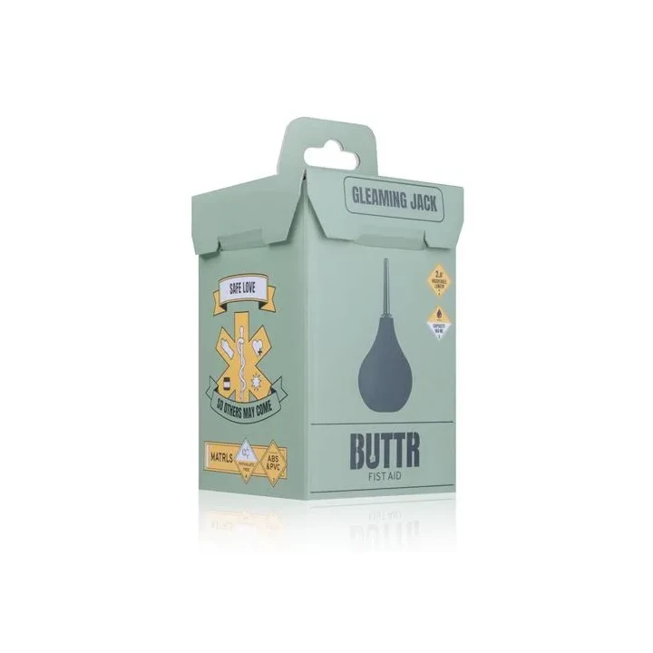 Zestaw do higieny analnej GleamingJack - silikonowy lejek do oczyszczania intymnego