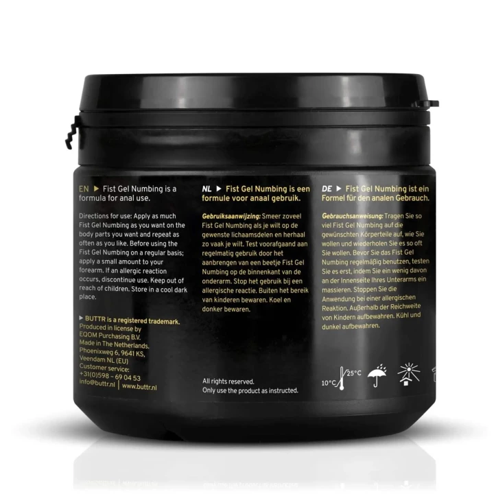Specjalistyczny żel znieczulający do aktywności analnych BUTTR - 500 ml