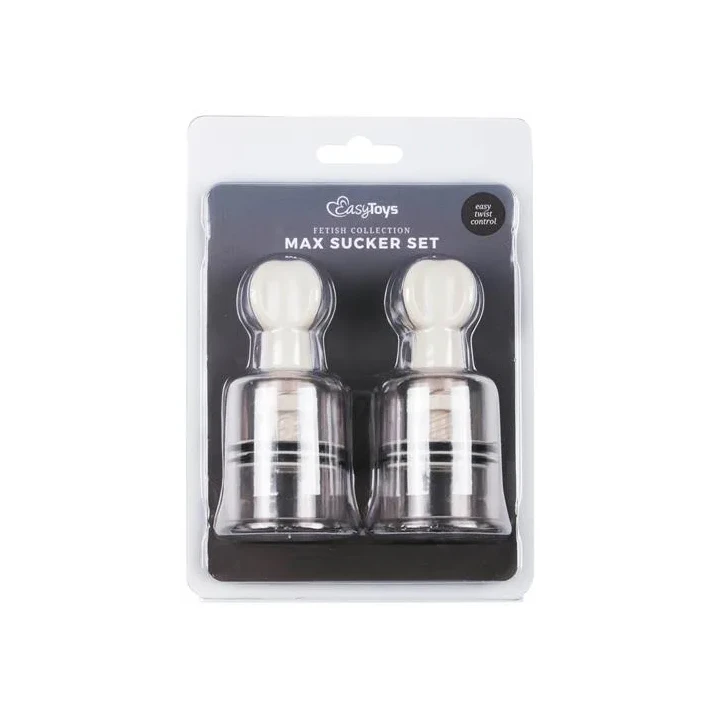 Pompka do stymulacji sutków i łechtaczki, średnie, 2 sztuki, wodoodporna