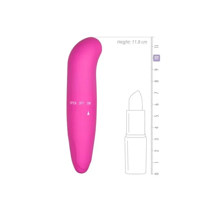 Wibrator mini do stymulacji punktu G, wodoodporny, różowy, kompaktowy i dyskretny