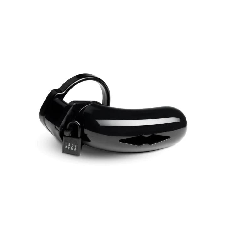 Klatka cnoty Lockdown Duża z 5 pierścieniami i metalową kłódką