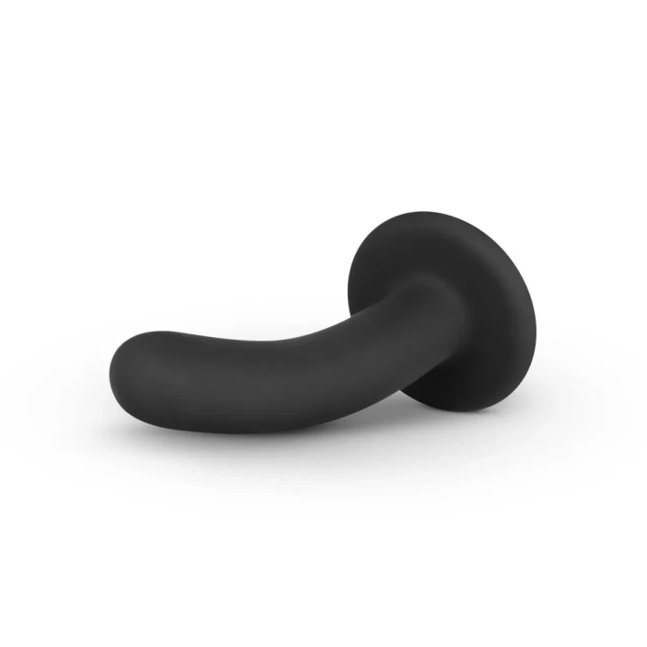 Dildo silikonowe Logan 13,5 cm do stymulacji analnej i waginalnej, czarne