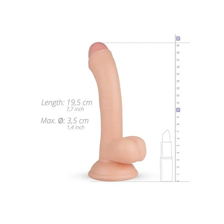 Realistyczny dildo z przyssawką Vince - elastyczny, wodoodporny, z naturalnym kształtem