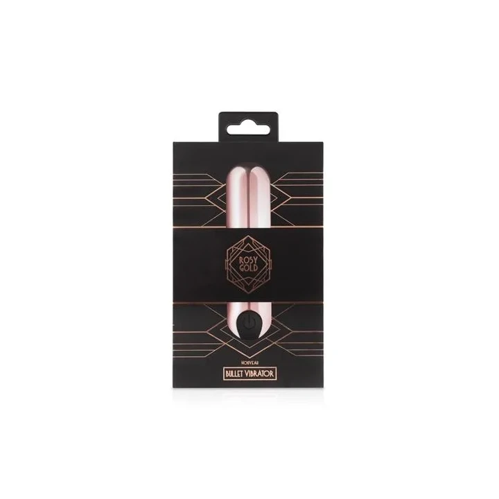 Wibrator kulowy - Rosy Gold, wodoodporny, kompaktowy, 10 ustawień wibracji, 7,5 cm
