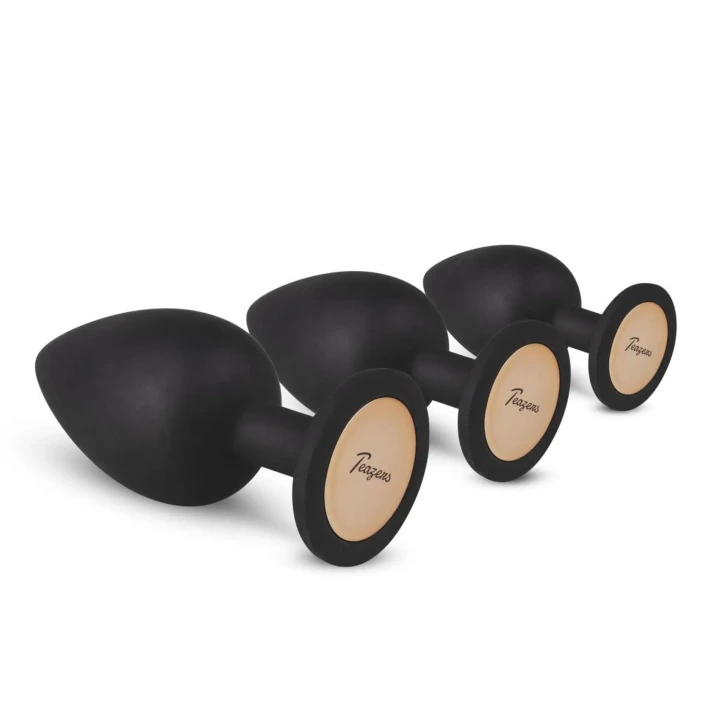 Zestaw korków analnych - 3 rozmiary do stopniowej stymulacji i komfortowego użytkowania