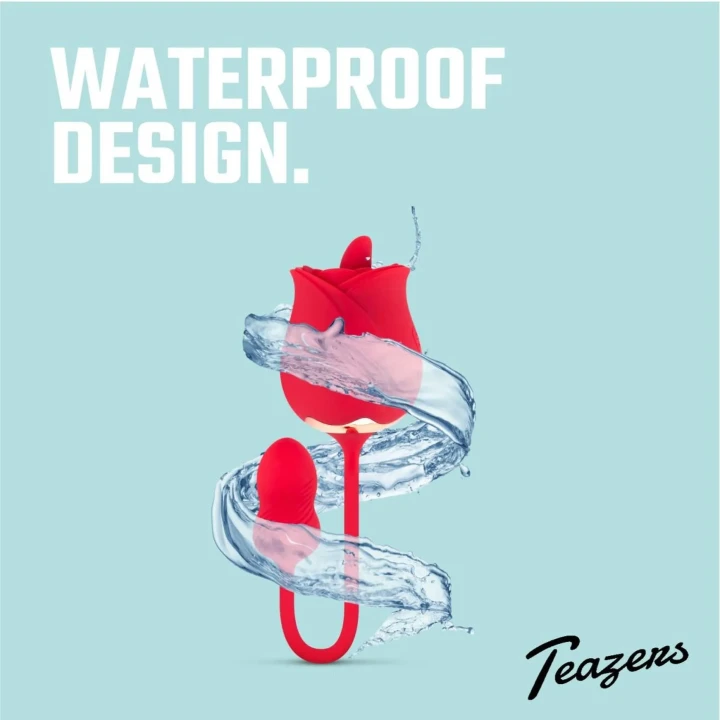 Stymulator łechtaczkowy z wibratorem w kształcie róży, 7 ustawień wibracji, USB