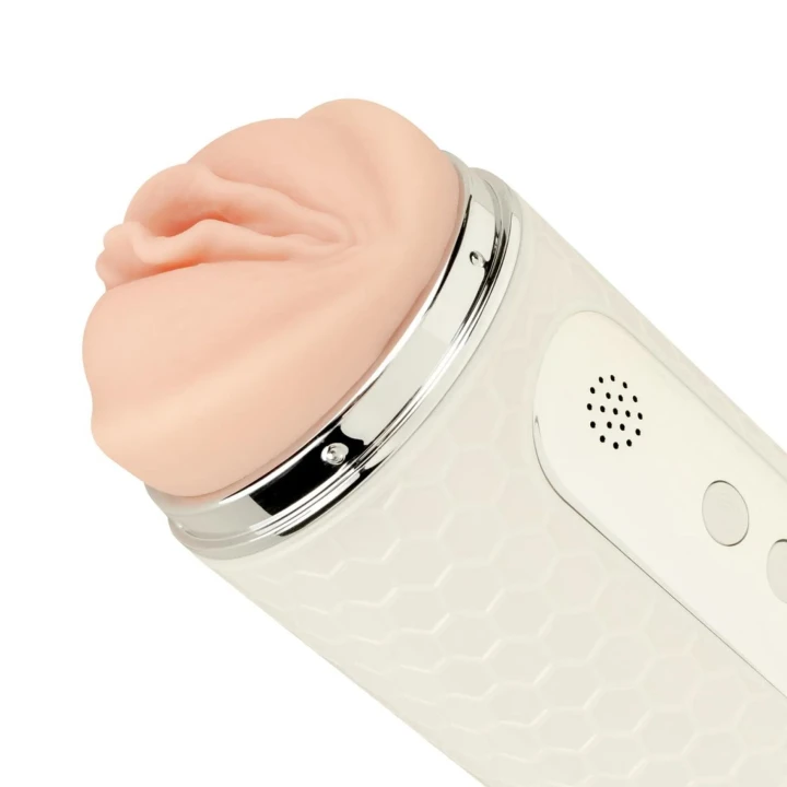 Masturbator elektryczny podwójny Teazers z 12 trybami wibracji i realistycznym efektami.