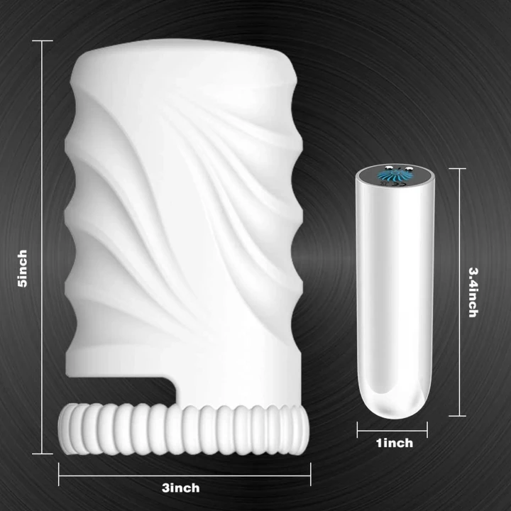 Wibrujący stymulator do masturbacji z elastycznego materiału TPE, 10 prędkości wibracji