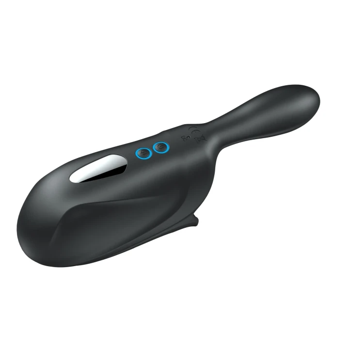 Regulowany masturbator męski z wibracjami, wodoodporny, kompaktowy design